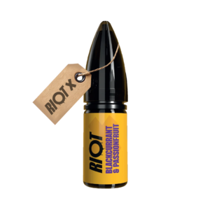 Blackcurrant & Passionfruit Nic Salt E-Liquid by Riot X