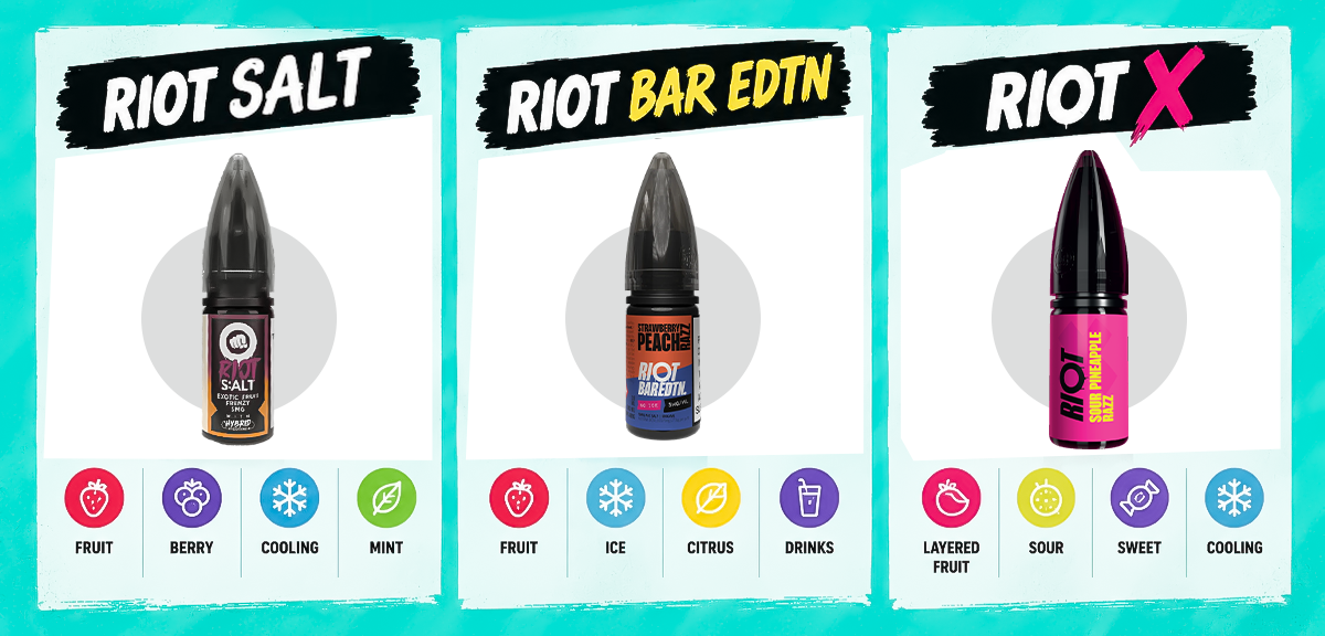 Riot Nic Salt Ranges