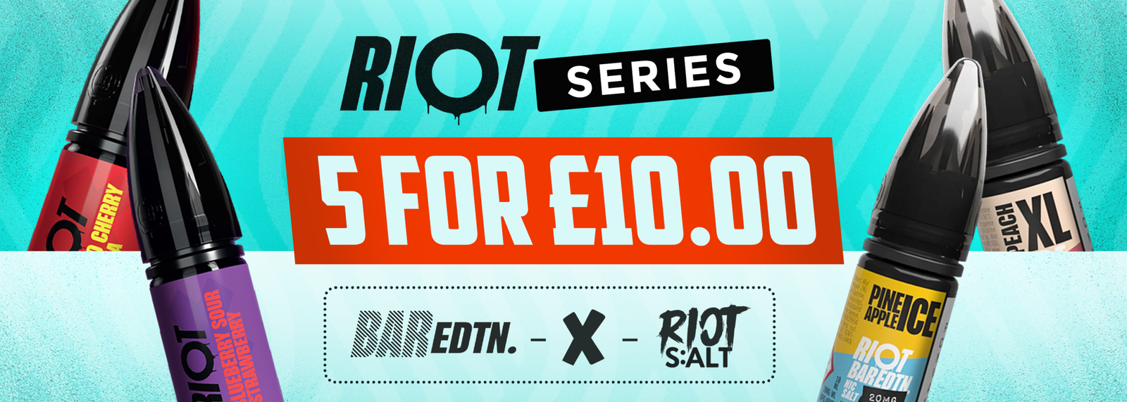Riot Vape Juice 5 for £10